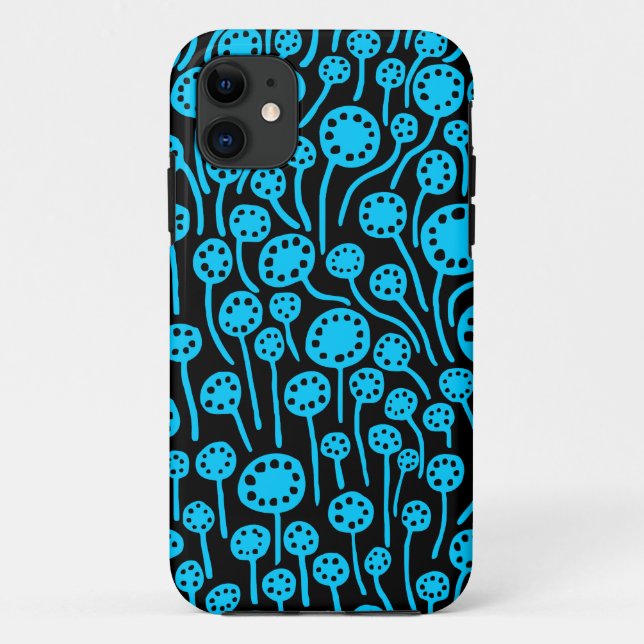 090512 Sky Blue on Black Case-Mate iPhone Case (Back)