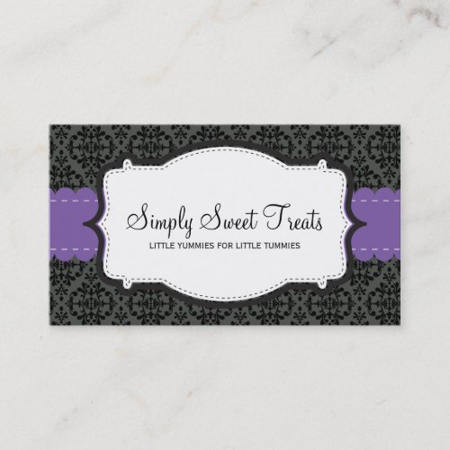 090 Christa :: BUSINESS CARD :: funky damask 10L