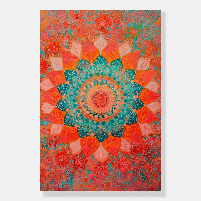 097 Mandala, Vibrant Fusion Foam Board (Front)