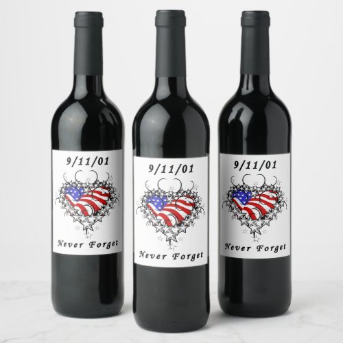 091101 Never Forget  Wine Label