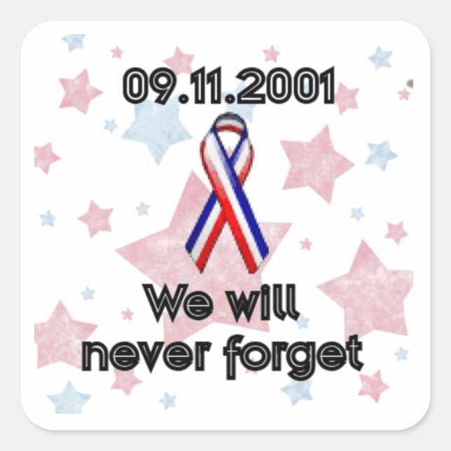 09.11.2001 SQUARE STICKER (Front)