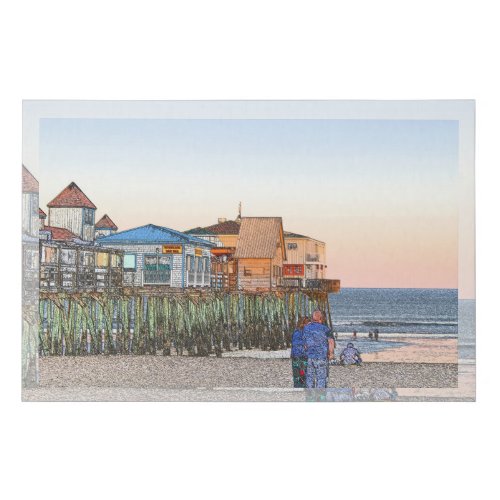 09_19_20 01 Old Orchard Beach Pier Maine Faux Canvas Print