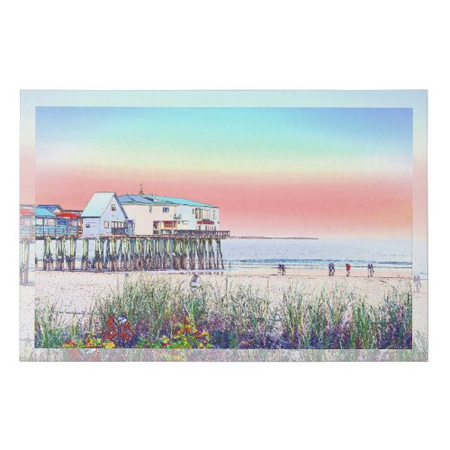 09_19_20 02 Old Orchard Beach Pier Maine Faux Canvas Print