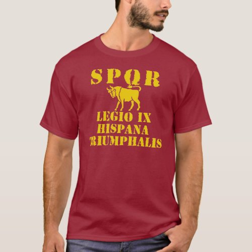 09 9th Spanish Triumphant Legion _ Roman Bull T_Shirt