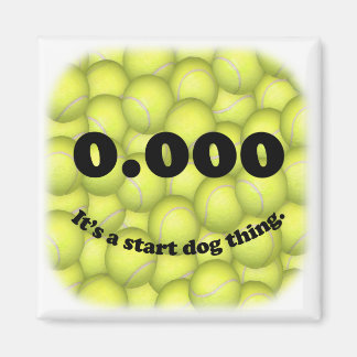 0.000, perfect Flyball start! Refrigerator Magnet