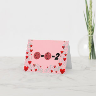 0-0-2 I Love Playing Pickleball With You Valentine Card