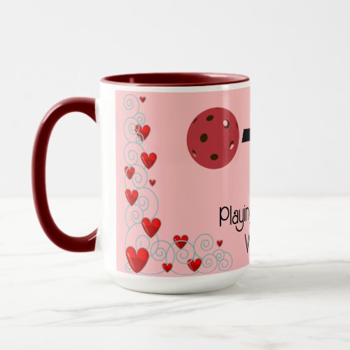 0_0_2 I Love Playing Pickleball With You Valentine Mug