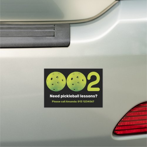 0_0_2 pickleball score car magnet