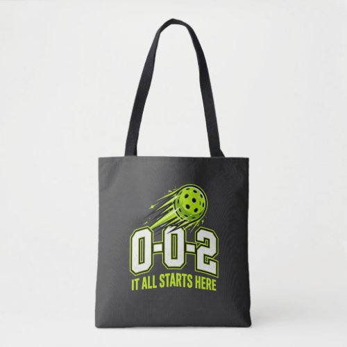 0-0-2 Pickleball Tote Bag - Funny Score Gift