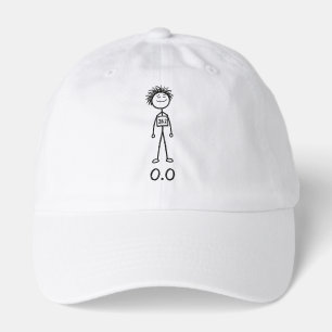 0.0 Funny Stick Figure Guy Runner Marathon Joke Hat