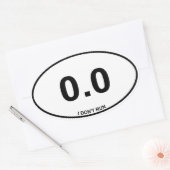 0.0 Non Runner Oval Sticker (Envelope)