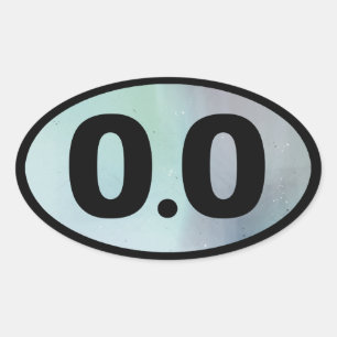 0.0 OVAL STICKER