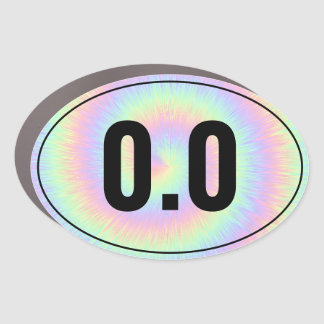 0.0 pastel tie-dye car magnet