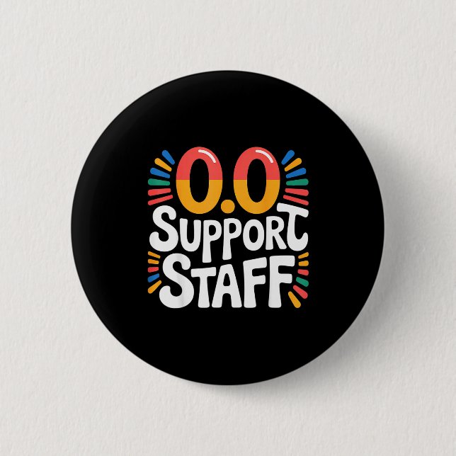 0.0 Suprt Staff Marathon Cheer Squad -  Button (Front)