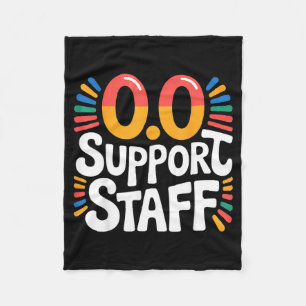 0.0 Suprt Staff Marathon Cheer Squad -  Fleece Blanket