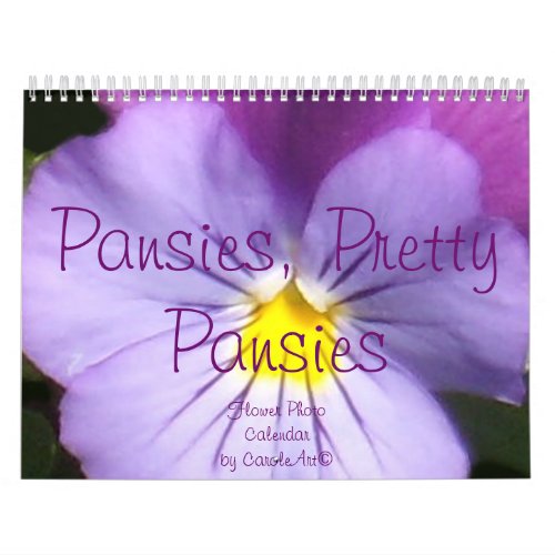 0 2014 Pansies Pretty Pansies Calendar