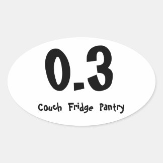 0.3 Couch Fridge Pantry Oval Sticker