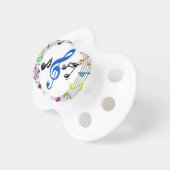 0-6 months Pacifier Music Symbols (Front Right)