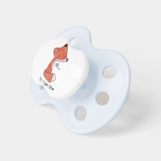0-6 months Pacifier with fox image (Front Right)