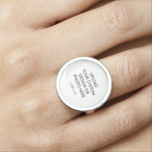 0.89" Personalize Photo Ring