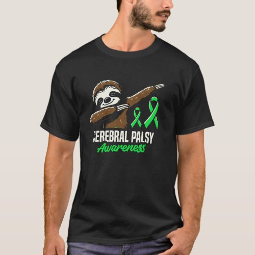 0 Cerebral Palsy Awareness Advocate Green Ribbon S T-Shirt