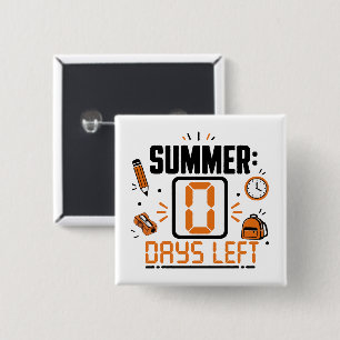 0 Days Left School Countdown Design Button