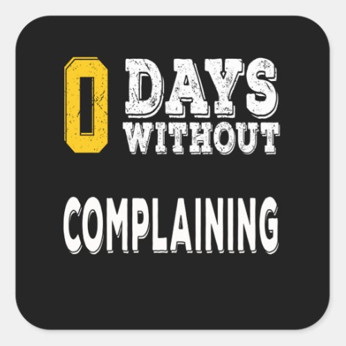 0 days without square sticker