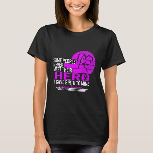 0 Epilepsy Awareness Hero Seizure Mother Of Epilep T-Shirt