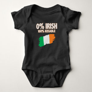 0% Irish 100% Kissable Baby Bodysuit