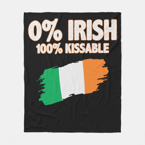 0 Irish 100 Kissable Fleece Blanket