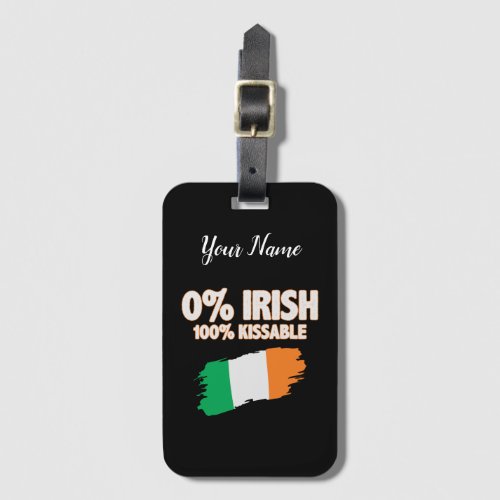 0 Irish 100 Kissable Luggage Tag