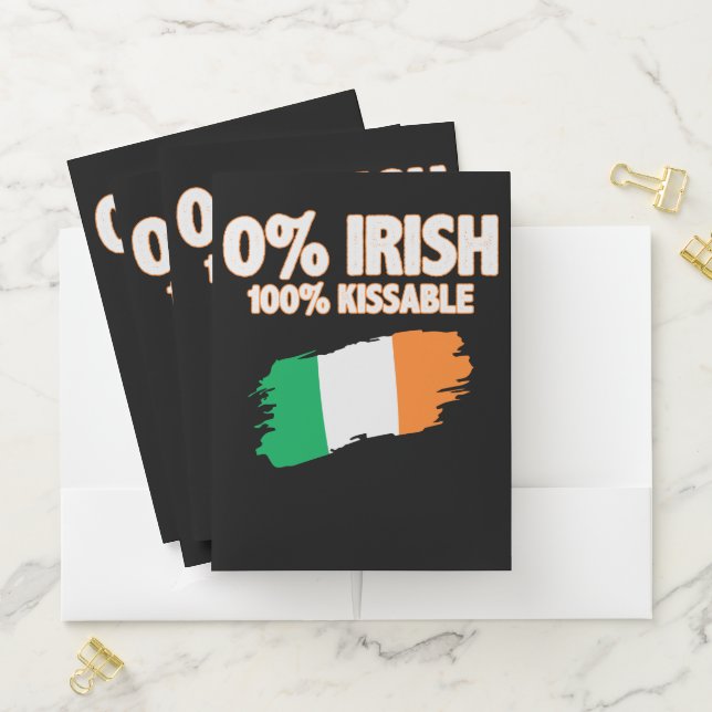 0% Irish 100% Kissable Pocket Folder (In Situ)