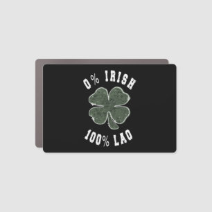 0 Irish 100 Loa Shamrock Car Magnet