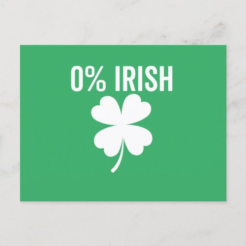 0 Irish Funny St Patricks Day Postcard