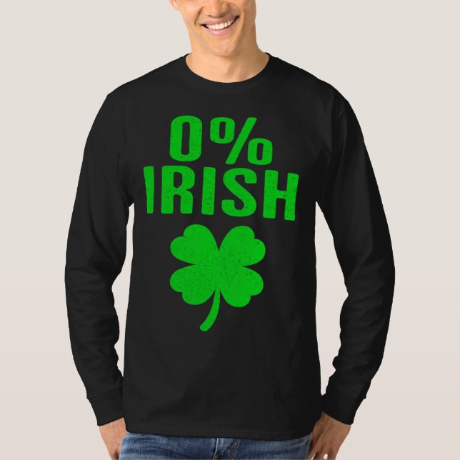 0 Irish  Leprechaun Shamrock 4 C  Boy Girl T-Shirt (Front)