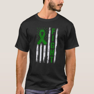 0 Mental Health Awareness American Flag Distressed T-Shirt