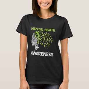 0 Mental Health Awareness Month Word Cloud Support T-Shirt