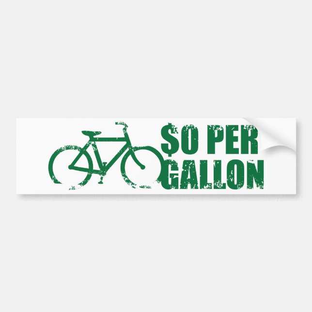 $0 PER GALLON BUMPER STICKER (Front)