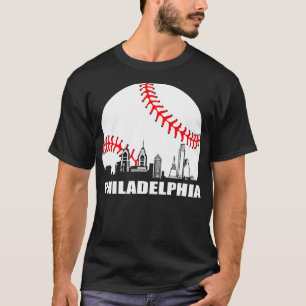 0 Philly Downtown Philadelphia Shirt Baseball Skyl
