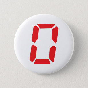 0 red alarm clock number digital zero button