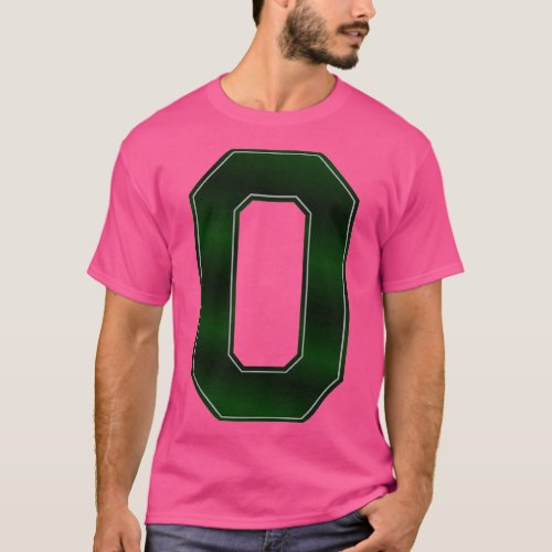 0 Sports Number Jersey Green T_Shirt