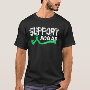 0 Support Squad Mental Health Awareness Ribbon Gre T-Shirt