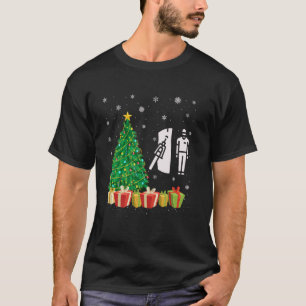 0 Xmas Tree Lighting Santa Hat Phlebotomist Christ T-Shirt