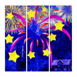 0TA3 3 Piece Vertical Triptych Wall Art