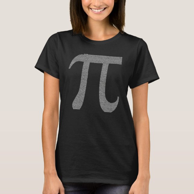 10000 Digits Pi Sign Math Mathematics Pi Day T-Shirt (Front)