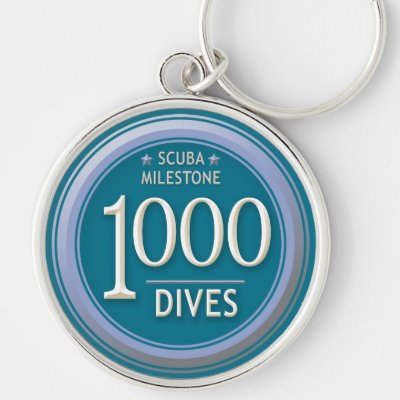 1000 Dives Keychain