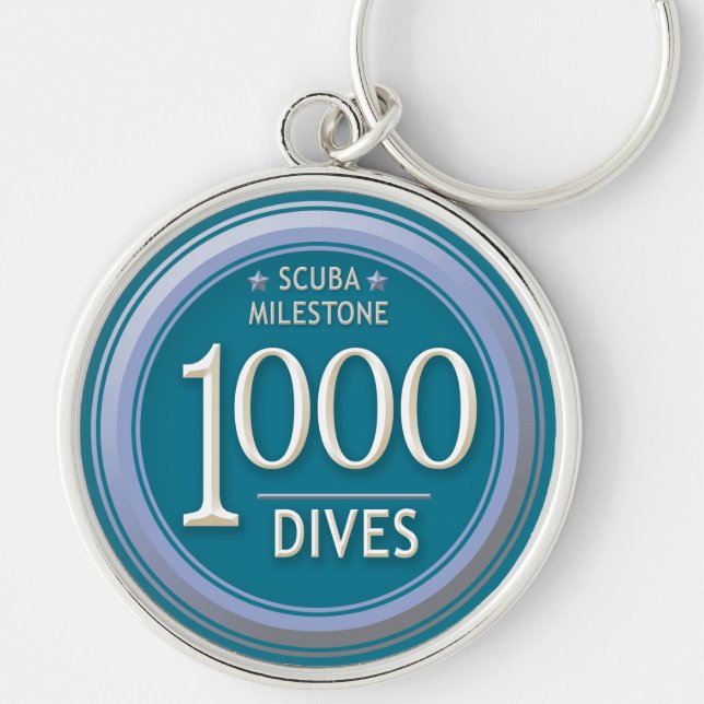 1000 Dives Keychain (Front)