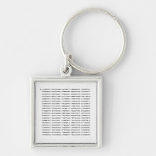 1000 First Digits Pi Number Mathematical symbol Keychain