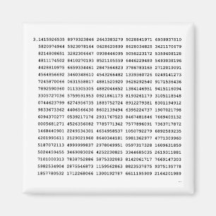 1000 First Digits Pi Number   Mathematical symbol Magnet