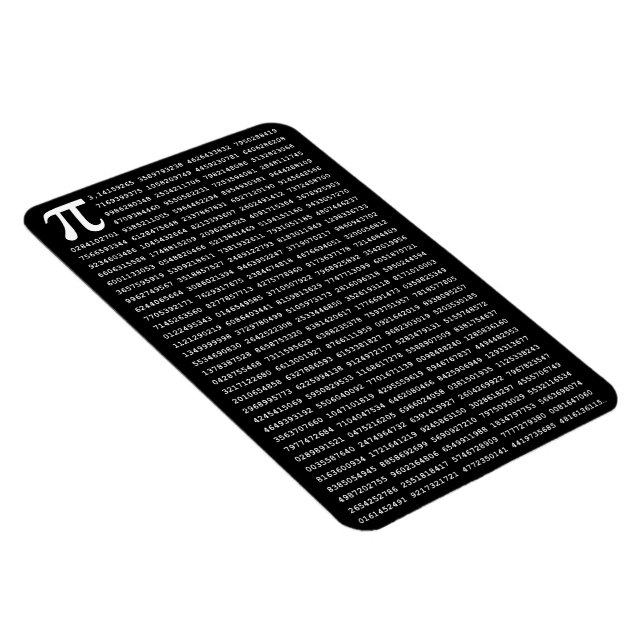 1000 First Digits Pi Number | Mathematical symbol Magnet (Right Side)